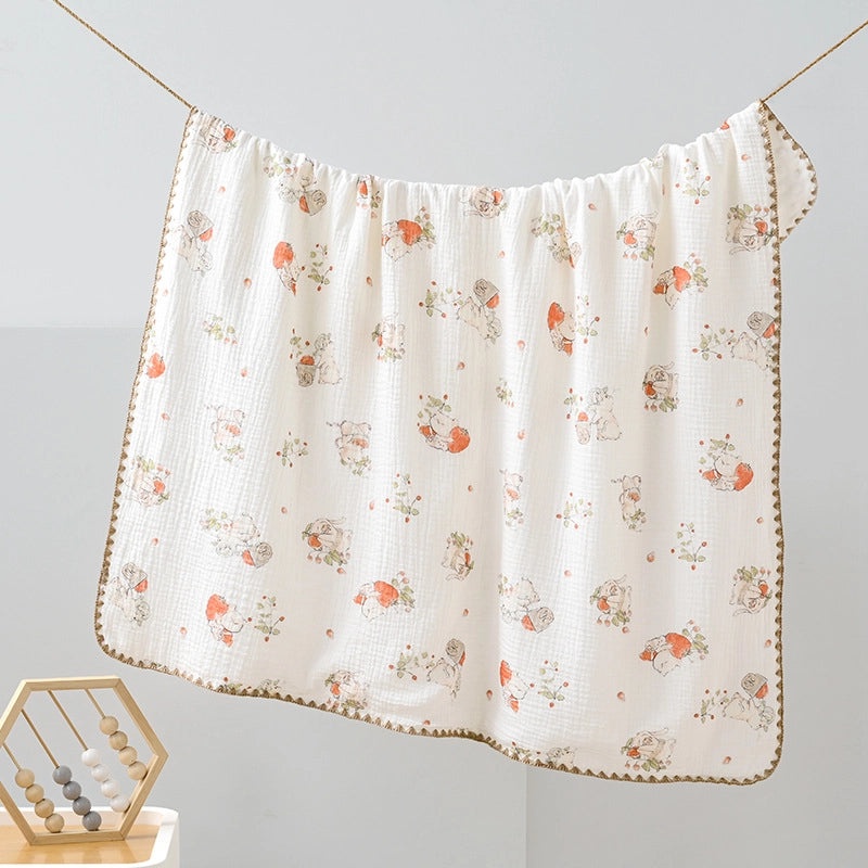 Adorable Animal Print Striped Solid Cotton Baby Bedding Set|Baby Bedding & Accessories