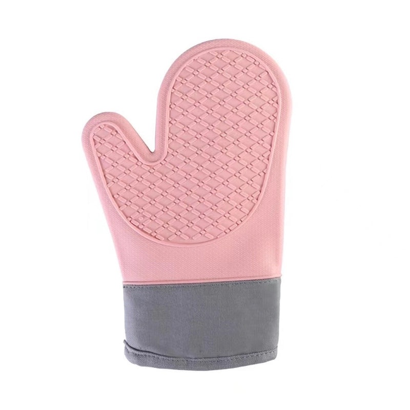 Heat Resistant Color Block Silicone Gloves for Kitchen Use | Kitchen & Dining Accessories