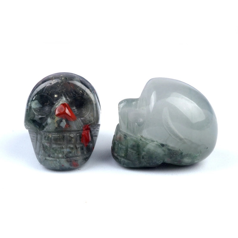 Halloween Vintage Skull Natural Crystal Agate Ornament | Home Decor & Seasonal Accessories