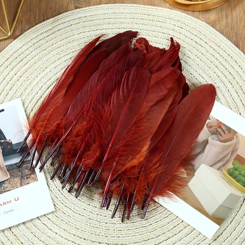 Elegant Solid Color Goose Feather Decoration|Home Decor Accessories
