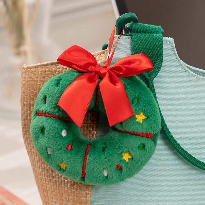 Christmas Plush Toys with Christmas Hat and Tree, Soft PP Cotton Stuffed Animals | Holiday Plush & Stuffed Toys