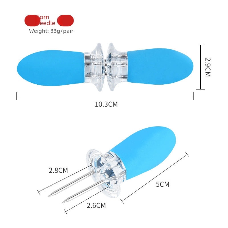 Multi-Function Stainless Steel Corn Needle BBQ Fork | Outdoor Barbecue Tools