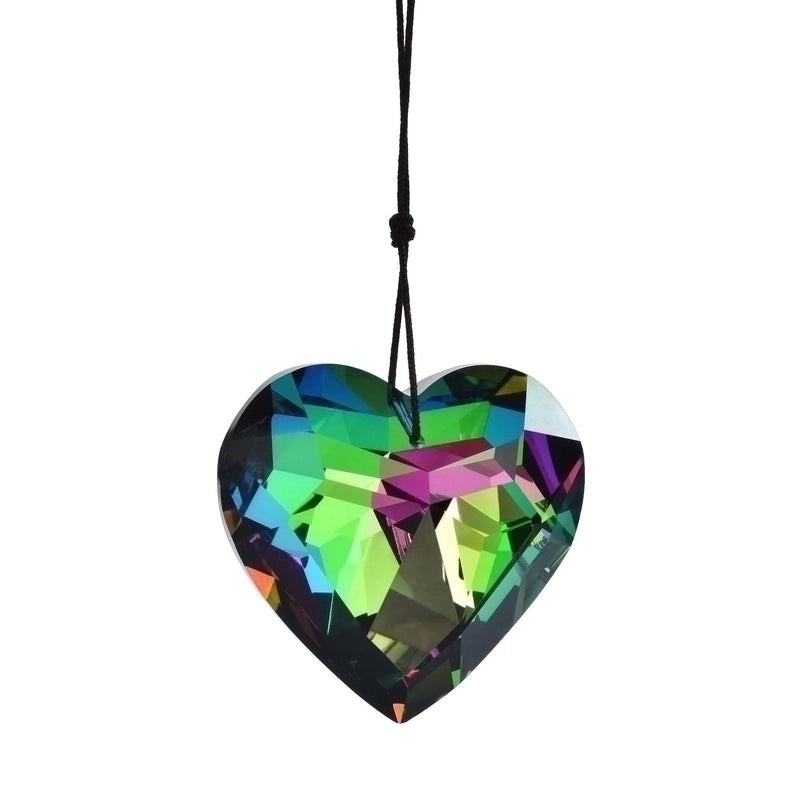 Pastoral Heart-Shaped Artificial Crystal Suncatcher Wind Chime for Valentine’s Day | Home Decor & Wall Art