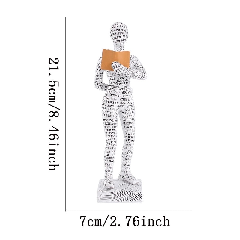 Vintage Minimalist Artistic Portrait Resin Ornament | Home Decor & Collectibles