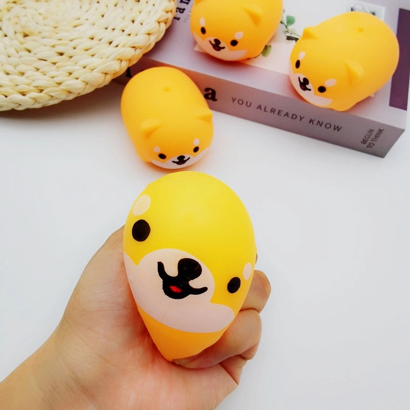 Squishy Dog Toy Soft Vinyl Squeeze Toy for Kids Stress Relief | Toys & Games