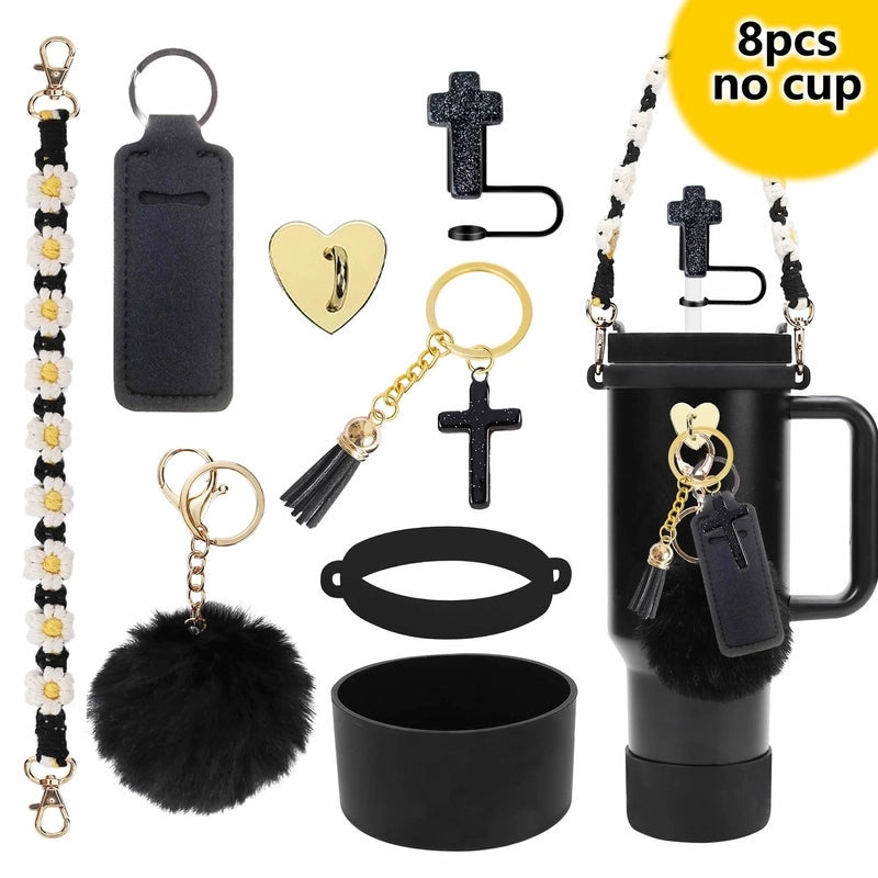 Red Heart Flower Silicone Cup Sleeve Set of 1|Drinkware Accessories