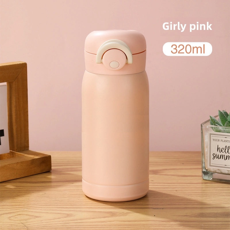 304 Stainless Steel Mini Vacuum Bottle Portable Kids Water Cup Simple Design|儿童水杯