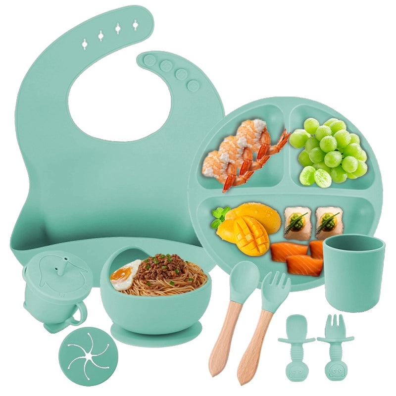 Baby Silicone Tableware Set for Toddlers | Baby Feeding Supplies