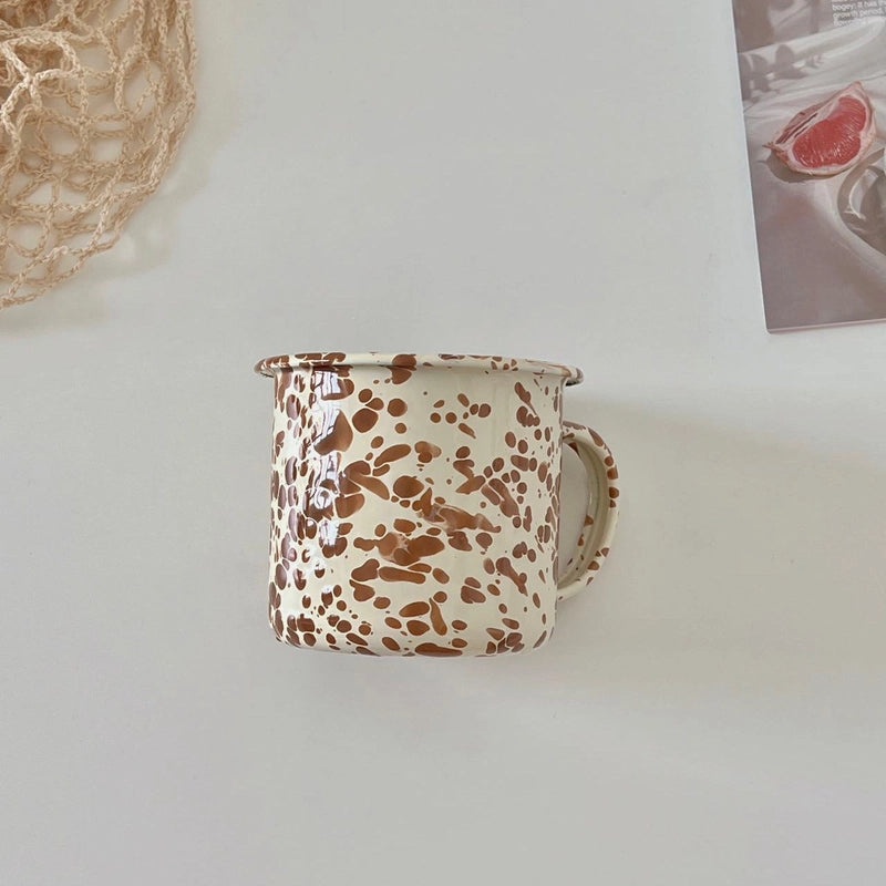 Korean Style Enamel Splash Ink Cereal Fruit Salad Bowl Set | Kitchen & Dining Tableware