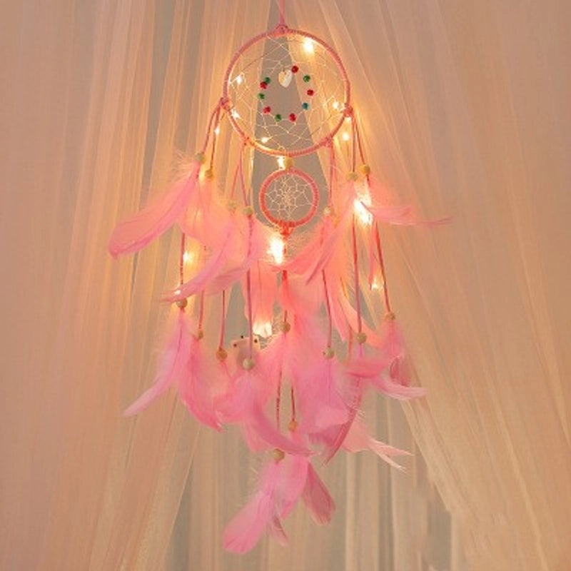 Minimalist Solid Color Feather Dreamcatcher for Window Decoration|Home Decor