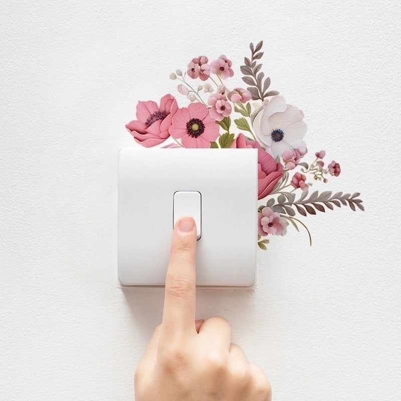 Floral PVC Wallpaper for Casual Vacation Vibes | Home Decor Wall Art