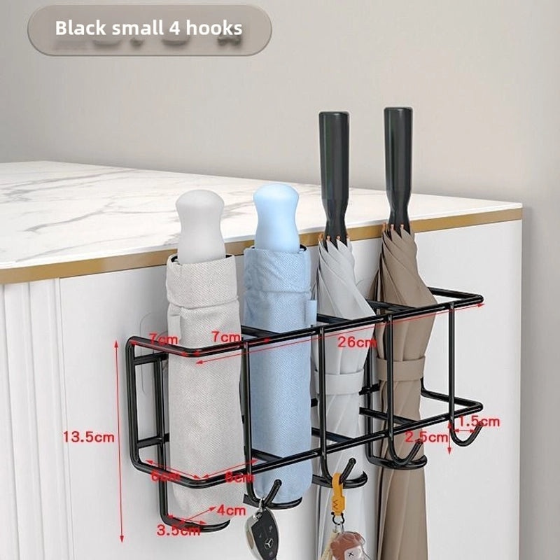 Wall-mounted Door Umbrella Rack Organizer | Home Storage & Organization