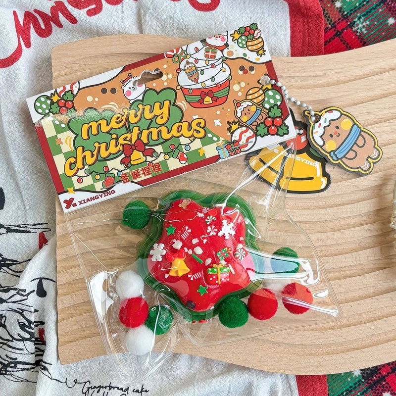 Christmas Tree Donut Fidget Toy Squeezing Stress Relief TPR Sensory Toy | Stress Relief Toys