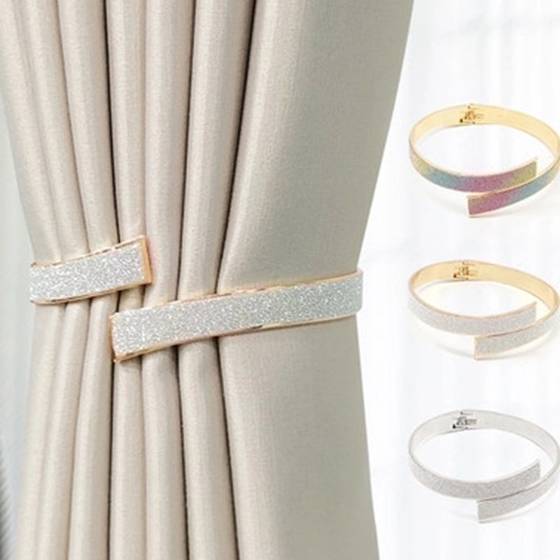 Elegant Solid Color Geometric Alloy Curtain Tiebacks|Home Decor Accessories