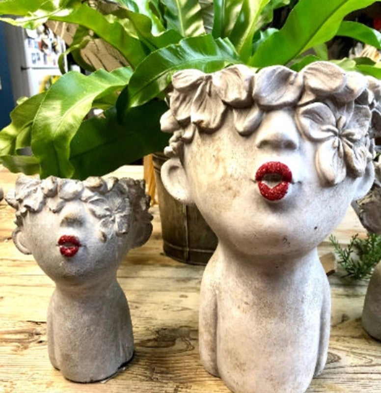 Abstract Minimalist Resin Human Face Sculpture | Home Decor