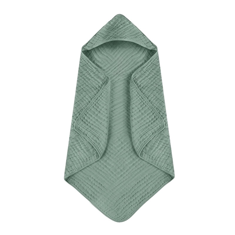 6-Layer Seersucker Gauze Hooded Bath Towel for Kids Soft Absorbent Bathrobe|Bath & Body Accessories