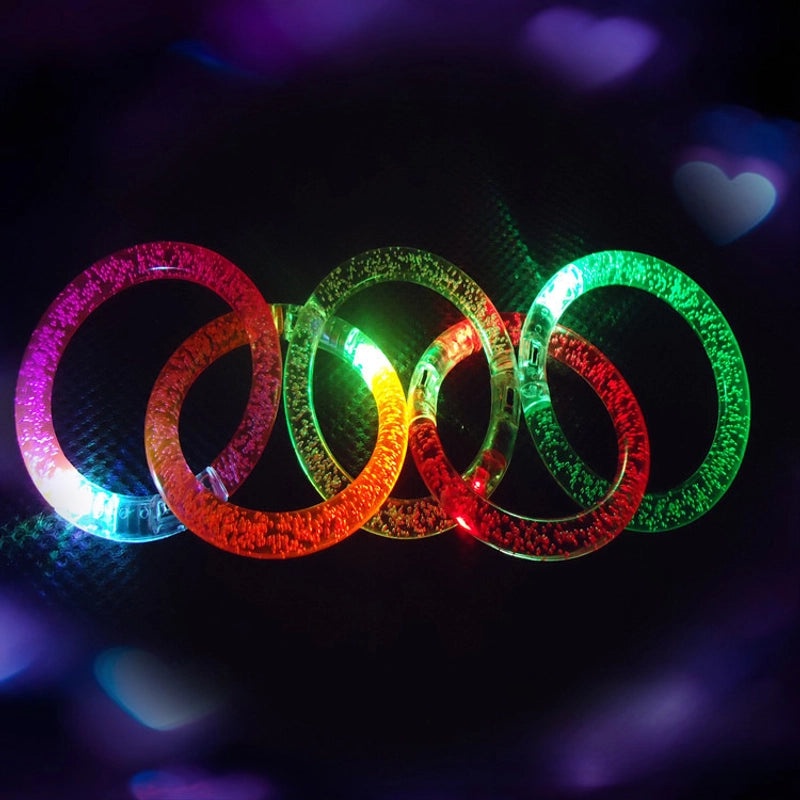 Colorful LED Acrylic Luminous Bracelet Flashing Wristband Small Gift Toy | Accessories & Jewelry