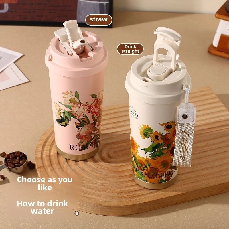 Van Gogh Lily Of The Valley Coffee Mug Custom High Color Value Double Wall Cup Gift for Girls|Kitchen & Dining