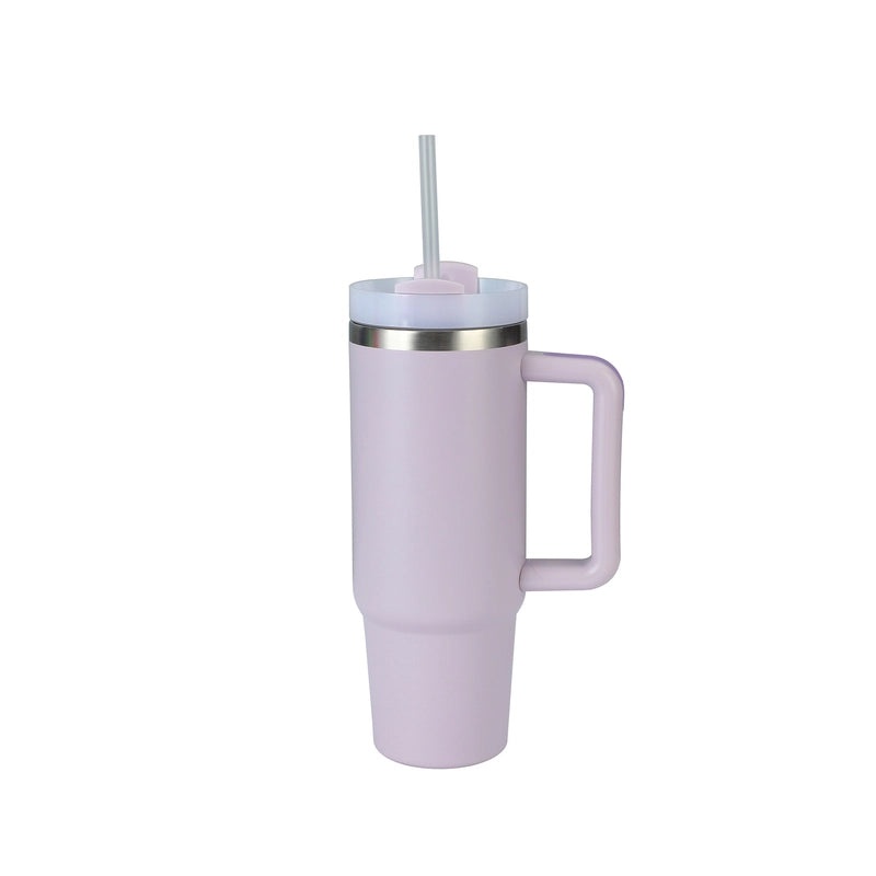 Customized 40oz Stainless Steel Double-layer Insulated Ice Tumbler with Handle for Car | Drinkware & Travel Mugs