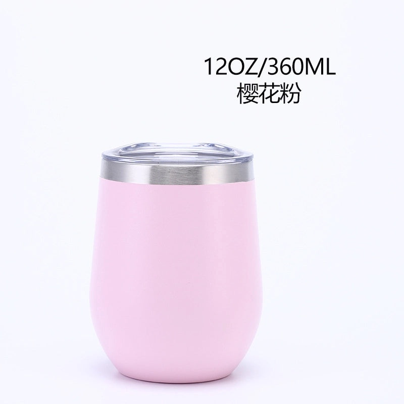 Creative Stainless Steel U-Cup Vacuum Water Bottle Portable Cute Eggshell Design|Drinkware & Water Bottles