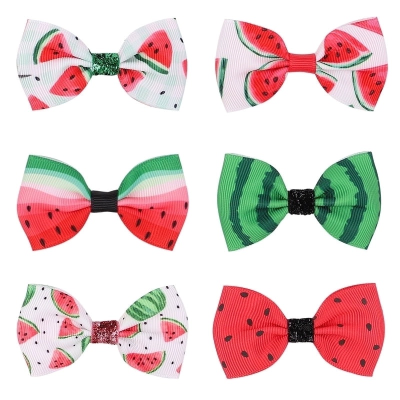 Fruit Pattern Bow Hairpin Watermelon Hair Clip for Kids | Children's Hair Accessories