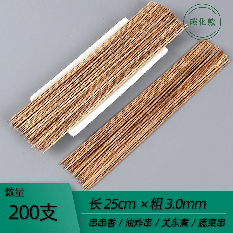Disposable Bamboo Skewers for BBQ Grilled Meat and Fruits | Kitchen & Dining Accessories