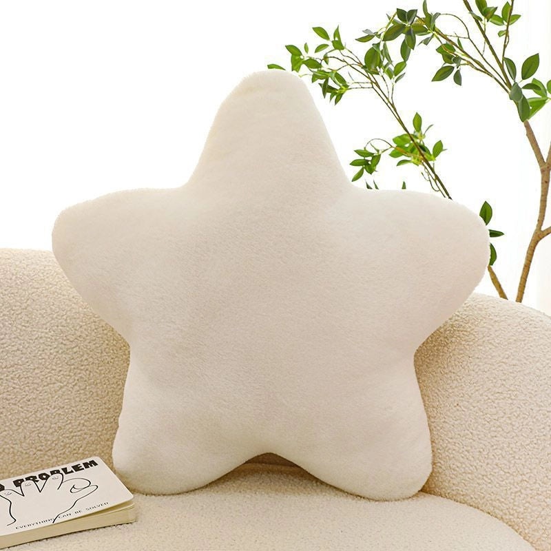 Nordic Star Plush Pillow Soft Cute Sleeping Toy Girls Gift Cream Pink|Home & Living Pillows & Throws
