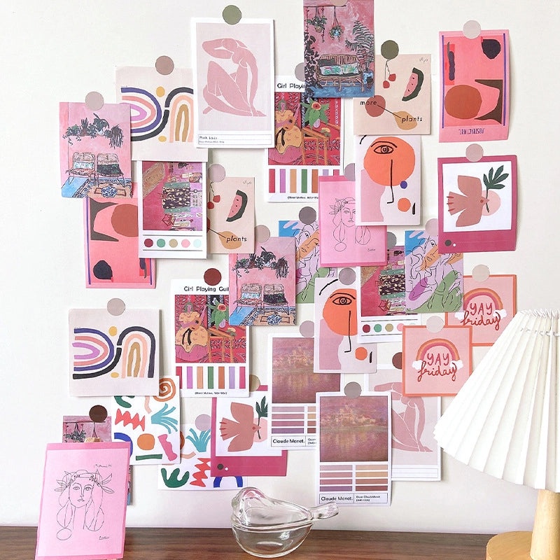 Vintage Style Oil Painting Landscape Paper Wall Decal | Home Decor