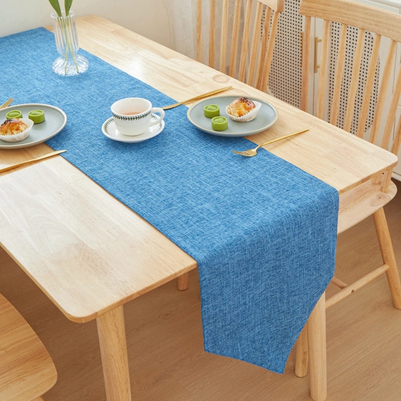 Elegant Minimalist Solid Color Linen Tablecloths for Dining|Home Decor Table Linens