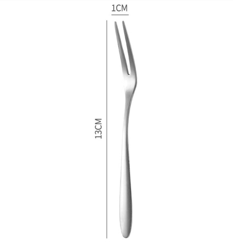 Stainless Steel Fruit Fork in Solid Color for Casual Dining|Kitchen & Dining Utensils