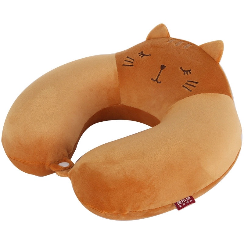 Cartoon Memory Foam U-Shaped Neck Pillow for Travel, Office, and Home | Travel Accessories