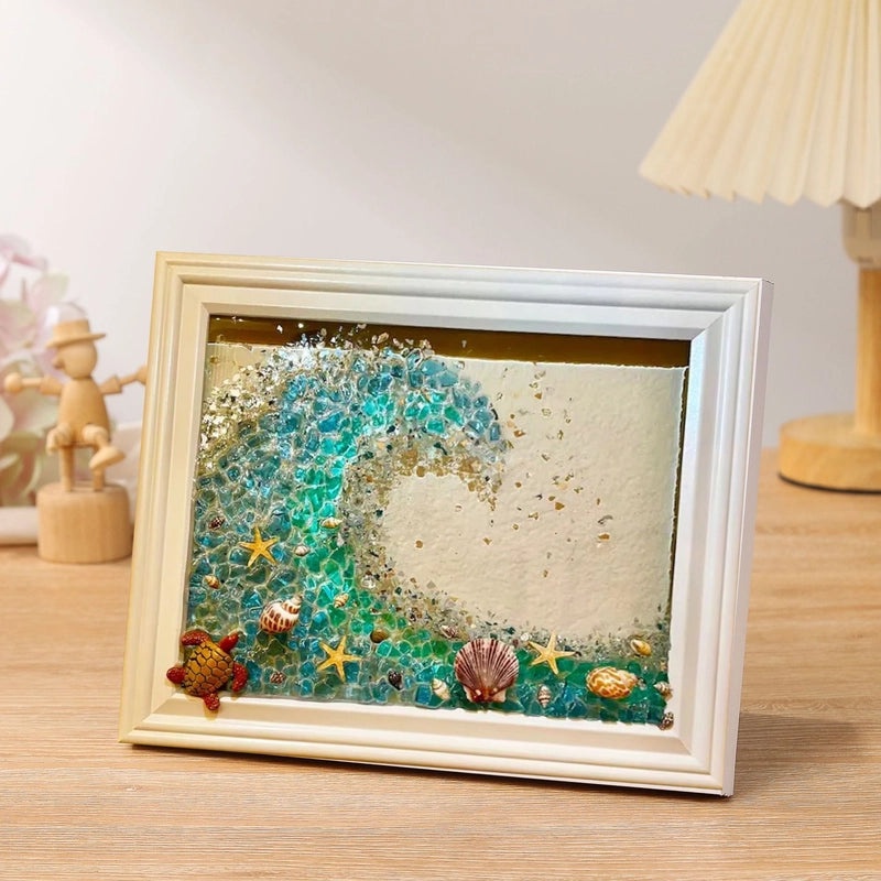 Kids DIY Resin Art Kit Starfish Seahorse Ocean Wave Craft Set|Kids Creative Craft Kits