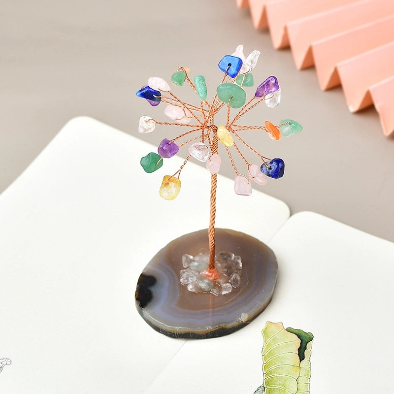 Elegant Minimalist Amethyst Crystal Tree Ornament|Home Decor & Artificial Decorations