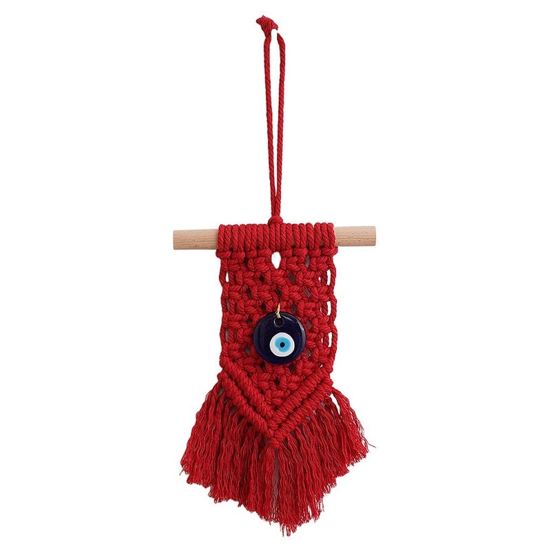 Casual Solid Color Cotton Rope Eye Pendant Wall Hanging Tapestry Art | Home Decor & Wall Art