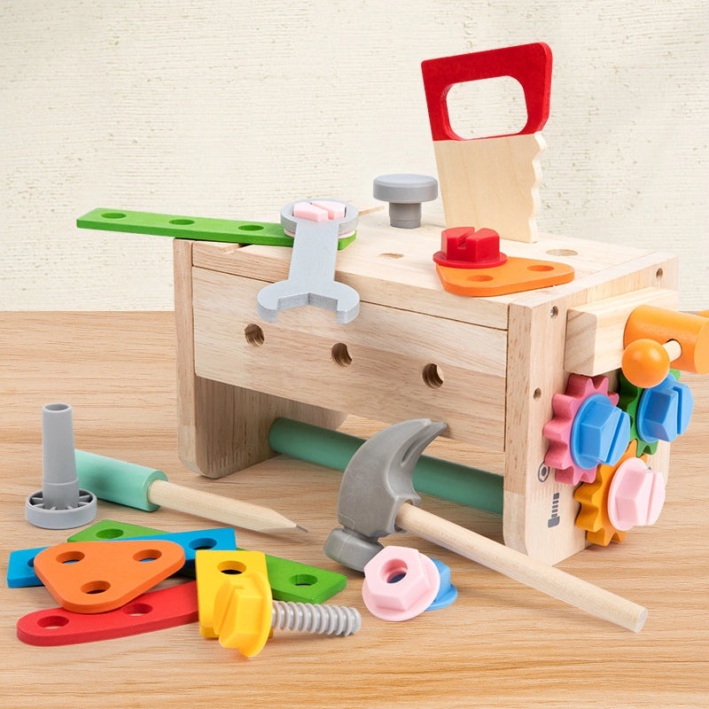 Wooden Pretend Play Tool Set Wrench & Screwdriver for Kids|Educational Toys & Pretend Play