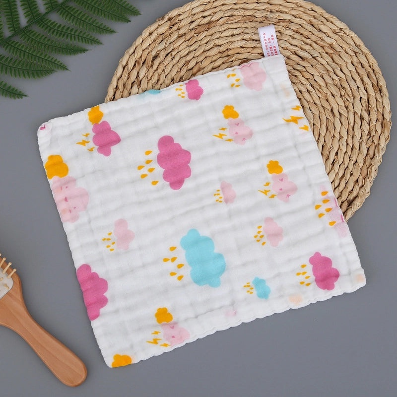 Adorable Cartoon Cotton Baby Burp Cloths Soft Absorbent Accessories for Newborns|Baby Accessories