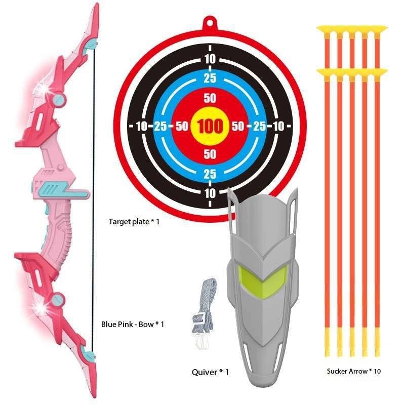 儿童运动射击玩具男孩发光弓箭套装户外运动玩具适合运动公园|儿童户外运动玩具