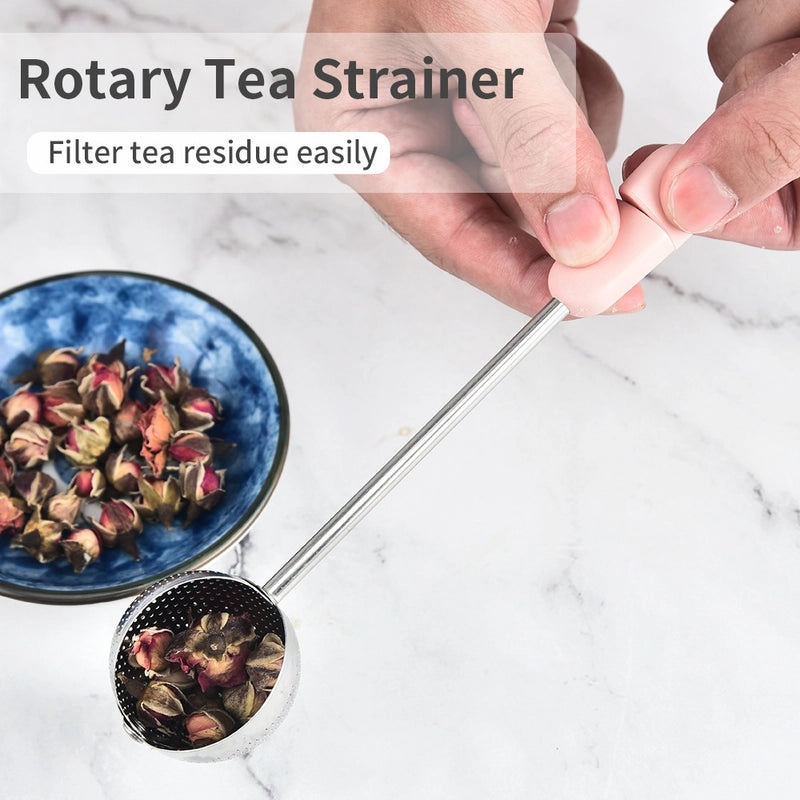 Unisex 304 Stainless Steel Daily Casual Tea Strainer Solid Color