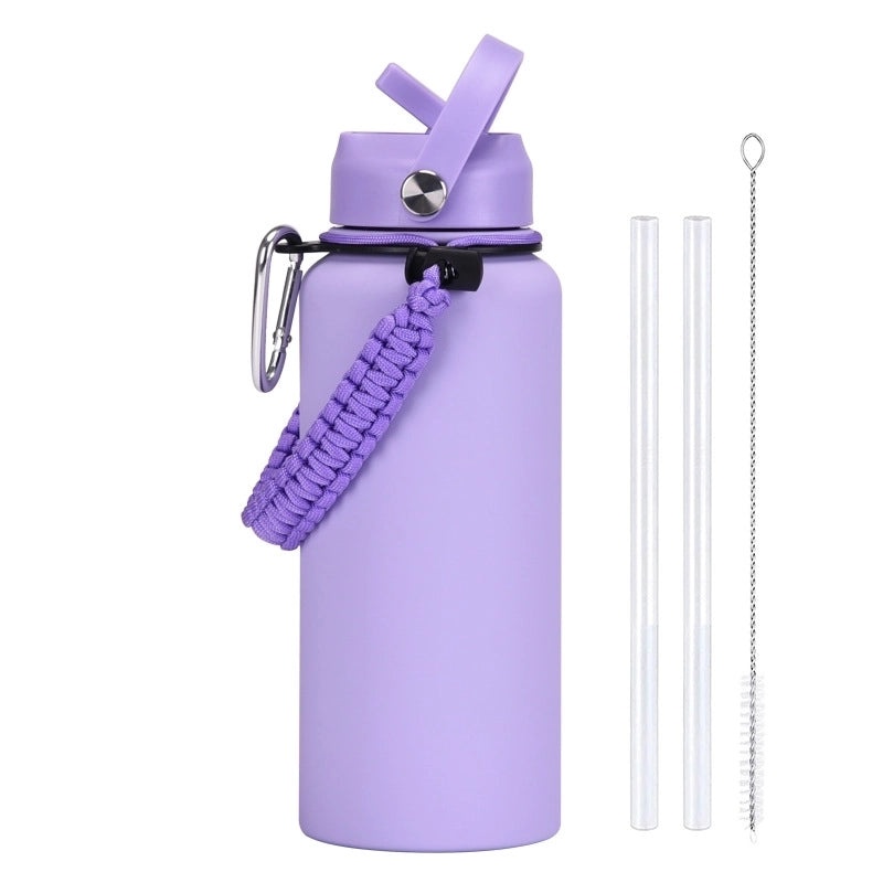 Stainless Steel Water Bottle Single Piece Casual Solid Color | Drinkware & Hydration