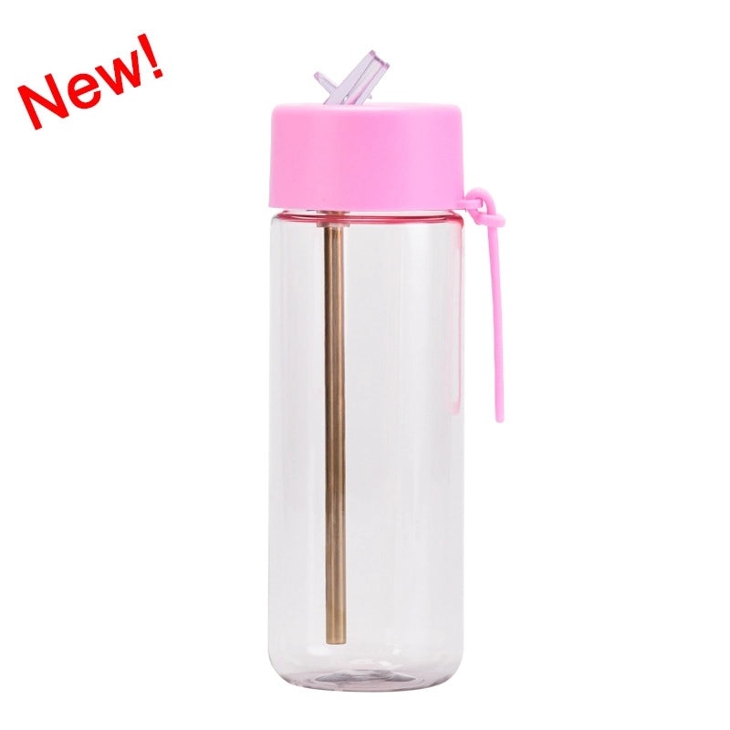 Stylish Solid Color Plastic Water Bottle for Everyday Use | Travel Accessories