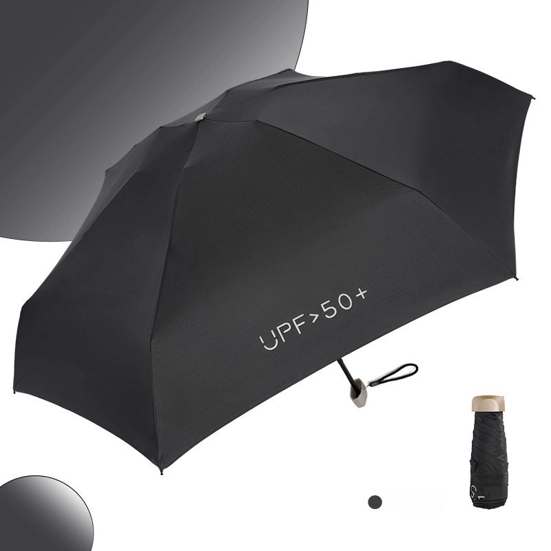 50% UV Protection Foldable Umbrella Compact Pocket Size Eight and Six Bone Options | Sun & Rain Umbrellas