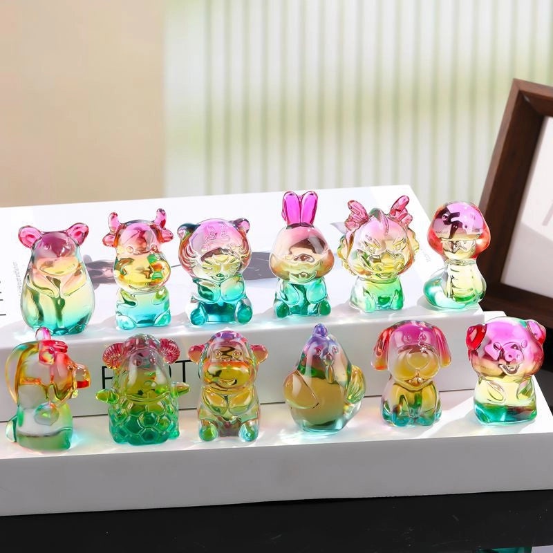 Charming Minimalist Animal Glass Ornaments|Home Decor