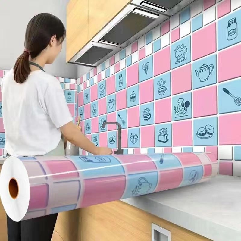 Rustic Geometric PVC Waterproof Wall Stickers|Home Decor Wall Coverings