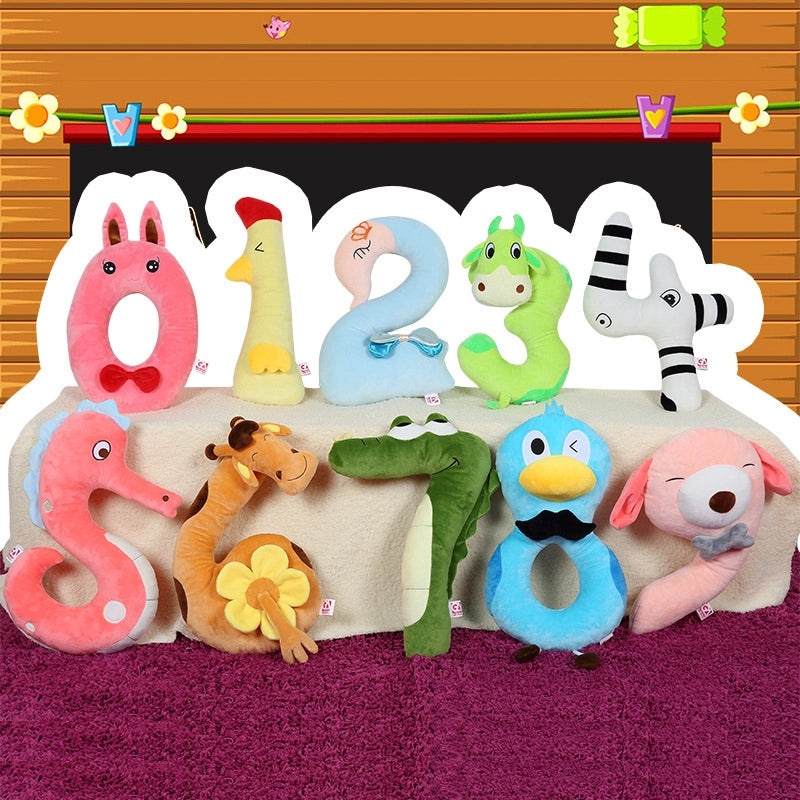 Cute Digital Cartoon Plush Toy for Kids 0-9 New Year Gift|Children's Toys & Games