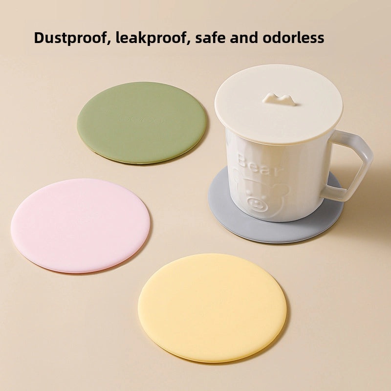 Silicone Insulated Tea Cup Mat Anti-Scald Placemat Dustproof Glass Cover Elegant Dining Table Accessory|Kitchen & Dining Accessories