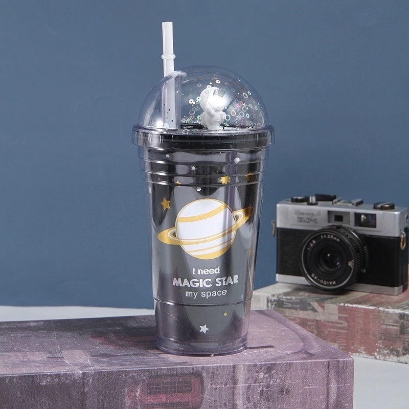 Cartoon Style Plastic Water Bottle for Everyday Use | Drinkware & Bottles