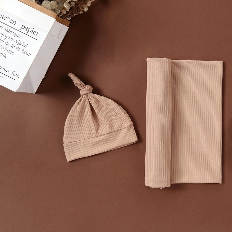 Minimalist Solid Color Cotton Spring Baby Receiving Blanket Soft Newborn Swaddle Wrap|Baby Accessories