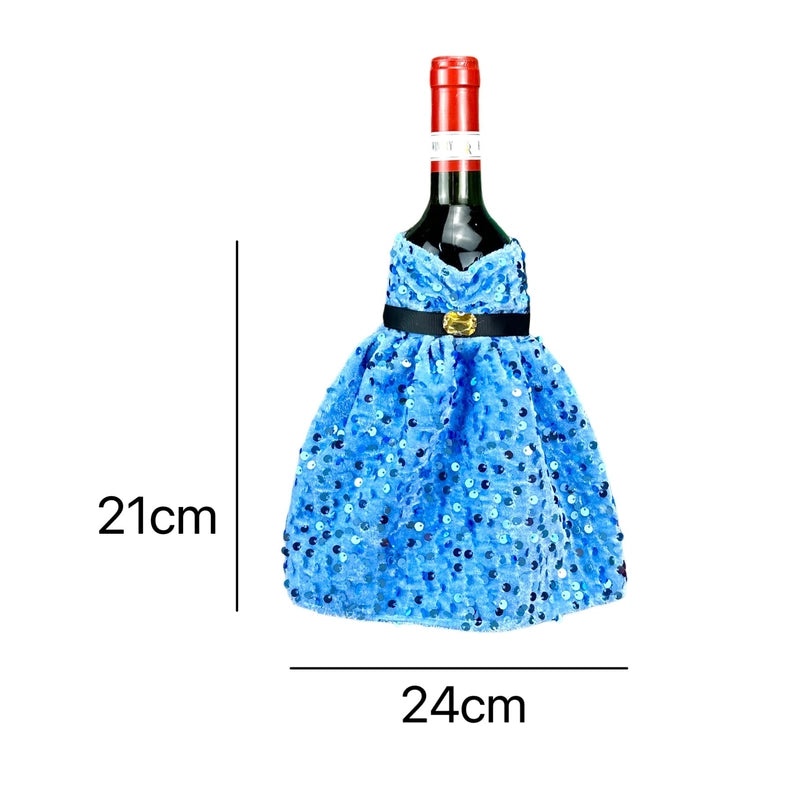 Christmas Minimalist Solid Color Dress Bottle Covers for Party Tableware|Home & Party Supplies