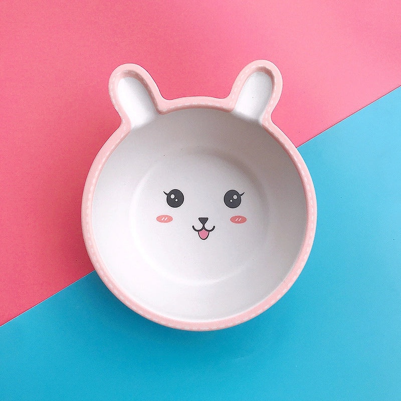 Adorable Cartoon Bamboo Fiber Kids Tableware Single Piece|Kitchen & Dining
