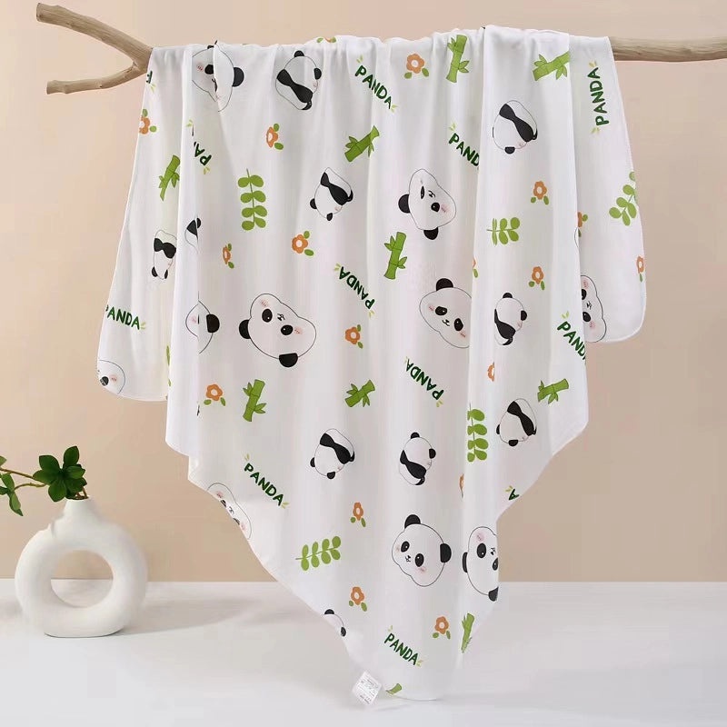 Adorable Cartoon Print Cotton Baby Blanket Soft Infant Accessory|Baby Blankets & Swaddles